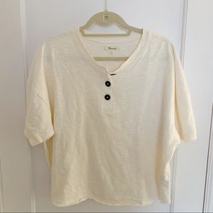 madewell cropped blouse